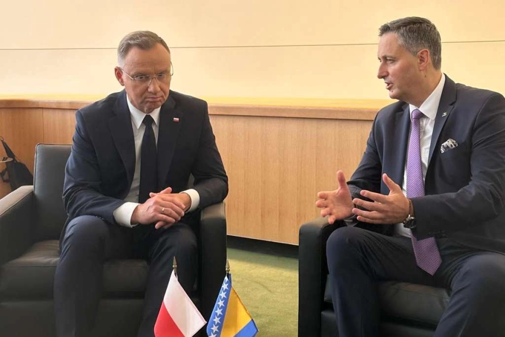 Bećirović s predsjednikom Poljske: Ulazak BiH u NATO znači sigurniji zapadni Balkan